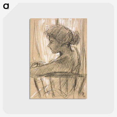 アートポストカード-Against the Light - フレデリック チャイルド ハッサム Postcard.