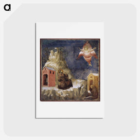 アートポストカード-Stigmatization of St. Francis - ジョット ディ ボンドーネ Postcard.