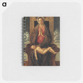 アートメモ帳-Madonna Enthroned Cherishing the Sleeping Child - ジョヴァンニ ベッリーニ Memo.