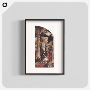 アートポスター-Oberried Altarpiece, right interior wing - The Birth of Christ - ハンス ホルバイン Poster.