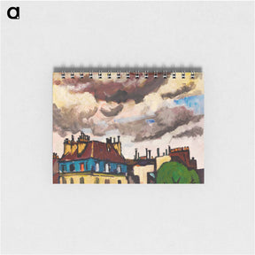 アートメモ帳-Rooftops and Clouds, Paris - ヘンリー ライマン サイエン Memo.