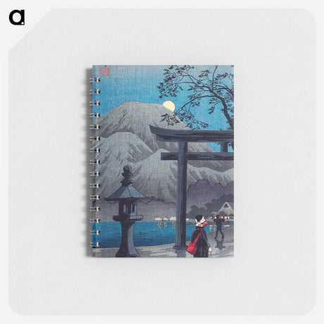 アートメモ帳-Hakone Lake in Moonlight - 高橋 宏明 Memo.