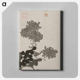 アートパネル-Chrysanthemums amid Rocks
 - 伊藤若冲 Canvas.