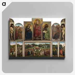 アートパネル-The Ghent Altarpiece (interior) - ヤン ファン エイク Canvas.