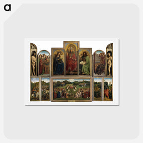 アートポストカード-The Ghent Altarpiece (interior) - ヤン ファン エイク Postcard.
