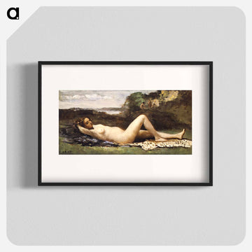 Bacchante in a Landscape
 - ジャン バティスト カミーユ コロー Poster.