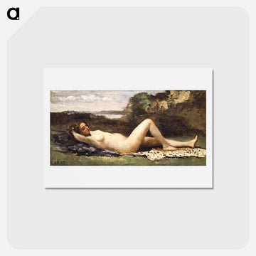 Bacchante in a Landscape
 - ジャン バティスト カミーユ コロー Postcard.