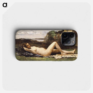 Bacchante in a Landscape
 - ジャン バティスト カミーユ コロー Phone Case.