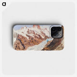 Schreckhorn, Eismeer from Splendid Mountain Watercolours Sketchbook by John Singer Sargent - ジョン シンガー サージェント Phone Case.