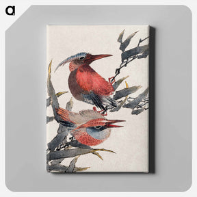 アートパネル-Katsushika Hokusai's birds - 葛飾 北斎 Canvas.