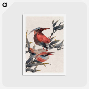 アートポストカード-Katsushika Hokusai's birds - 葛飾 北斎 Postcard.