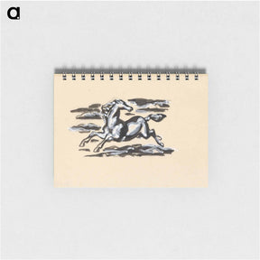 アートメモ帳-Galopperend paard - レオ ヘステル Memo.