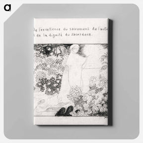 アートパネル-The excellence of the sacrament and the dignity of the priesthood - モーリス ドニ Canvas.
