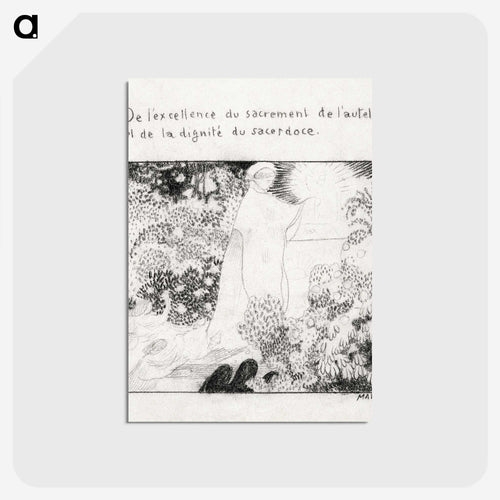 The excellence of the sacrament and the dignity of the priesthood - モーリス ドニ Postcard.