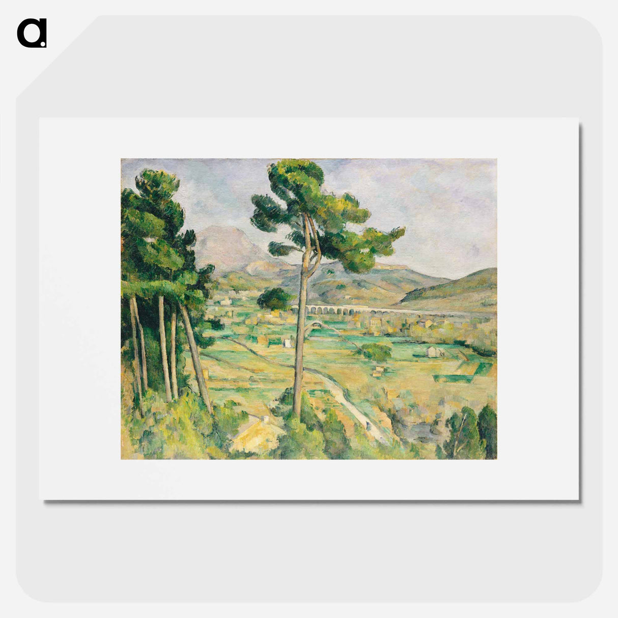 Mont Sainte-Victoire and the Viaduct of the Arc River Valley - Paul Cezanne Poster.