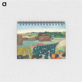 アートメモ帳-Haystacks in Brittany - ポール ゴーギャン Memo.
