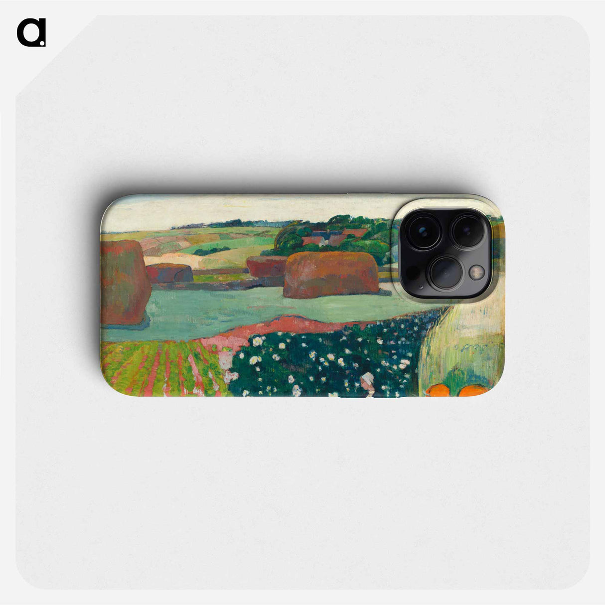 Haystacks in Brittany - Paul Gauguin Phone Case.