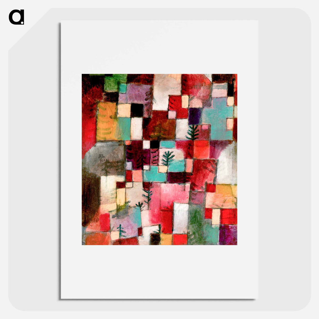 Red green and Violet–Yellow Rhythms
 - パウル クレー Poster.