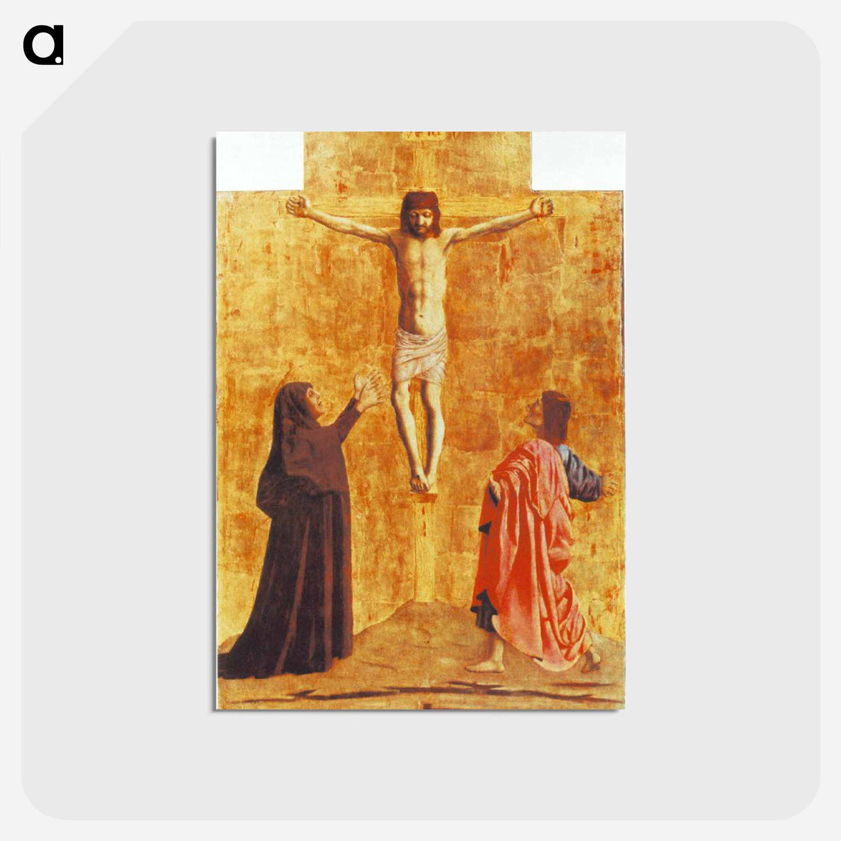 Crucifixion - ピエロ デラ フランチェスカ Postcard.