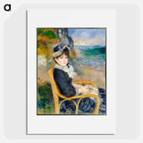 By the Seashore - Pierre-Auguste Renoir Poster.