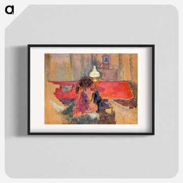 Woman with a Lamp
 - ピエール ボナール Poster.