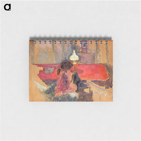 アートメモ帳-Woman with a Lamp
 - ピエール ボナール Memo.