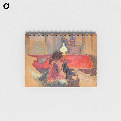 アートメモ帳-Woman with a Lamp
 - ピエール ボナール Memo.
