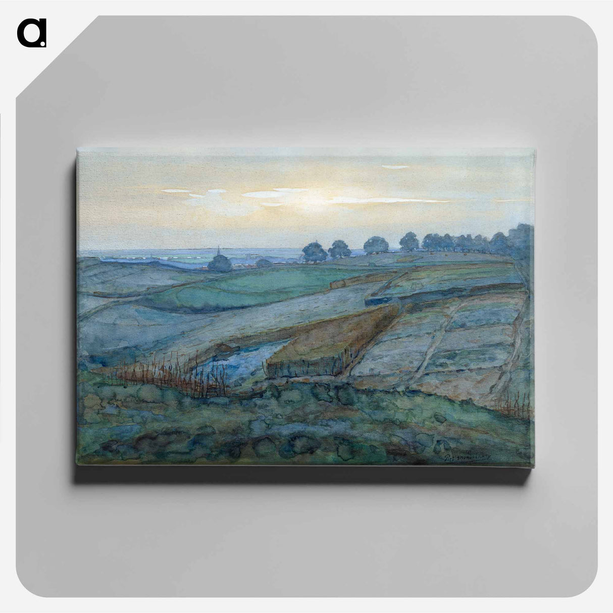 Landscape near Arnhem - ピエト モンドリアン Canvas.