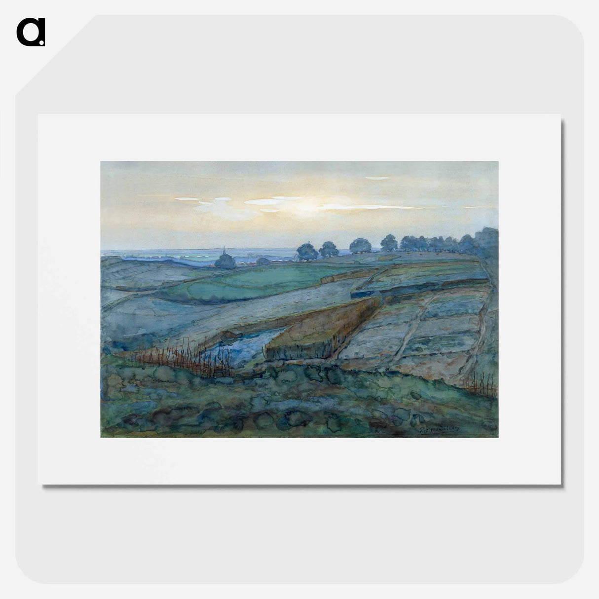 Landscape near Arnhem - Piet Mondrian Poster.