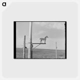 アートポストカード-Old Weathervane on Farm
 - ラッセル リー Postcard.