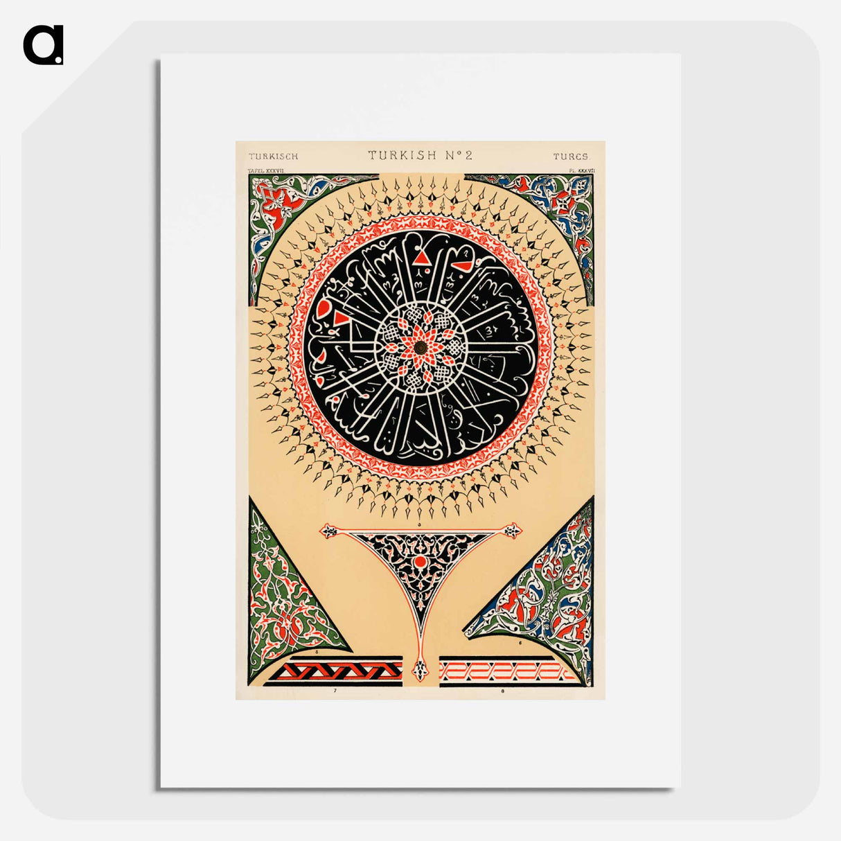 アートポスター-Nineteenth-Century Ornament Pattern
 - 装飾の文法 Poster.