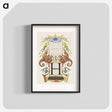 アートポスター-Guide for Constructing the Letter H from Mira Calligraphiae Monumenta
 - 書道のお手本 Poster.