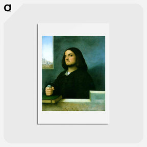 アートポストカード-Portrait of a Venetian Gentleman - ティツィアーノ ヴェチェッリオ Postcard.