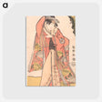 アートポストカード-Actor Sakakiyama Sangorō II as Princess Odae, Daughter of Michinaga in the Play Otokoyama Oedo No Ishizue - 東洲斎 写楽 Postcard.