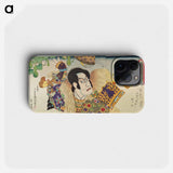 Kawarazaki Gonnosuke as Takechi Mitsuhide and Ichikawa Sadanji as Mashiba Hisayoshi - Toyohara Kunichika Phone Case.