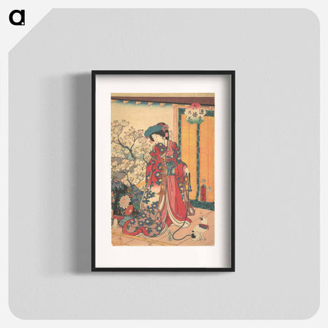 アートポスター-Genji Roku No Hana
 - 歌川 国貞 Poster.