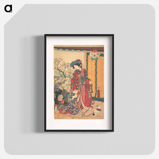 アートポスター-Genji Roku No Hana
 - 歌川 国貞 Poster.