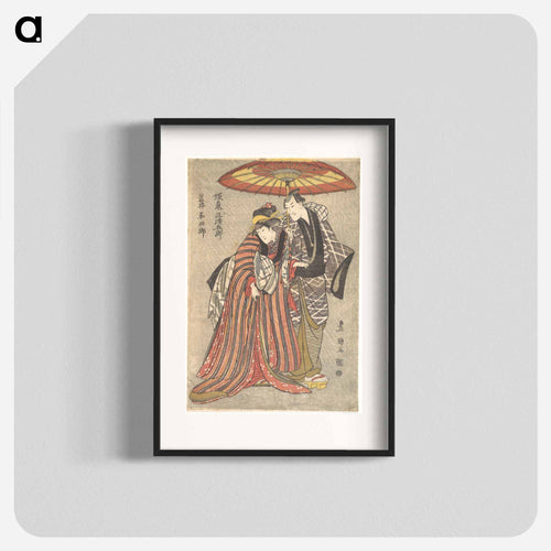 Kabuki Actors: Bando Mitsugorō and Iwai Hanshirō
 - 歌川 豊国 Poster.