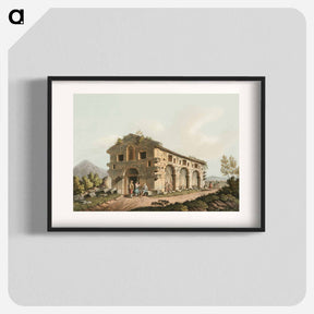 アートポスター-Ancient Bath near the Fountains of the Palici - オスマン帝国領内の景色 Poster.