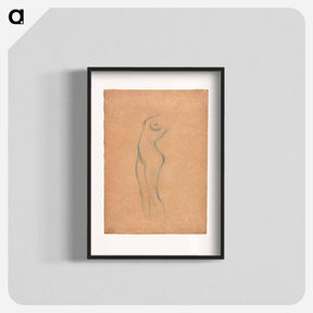 アートポスター-Standing Female Nude
 - ウィーン博物館 Poster.