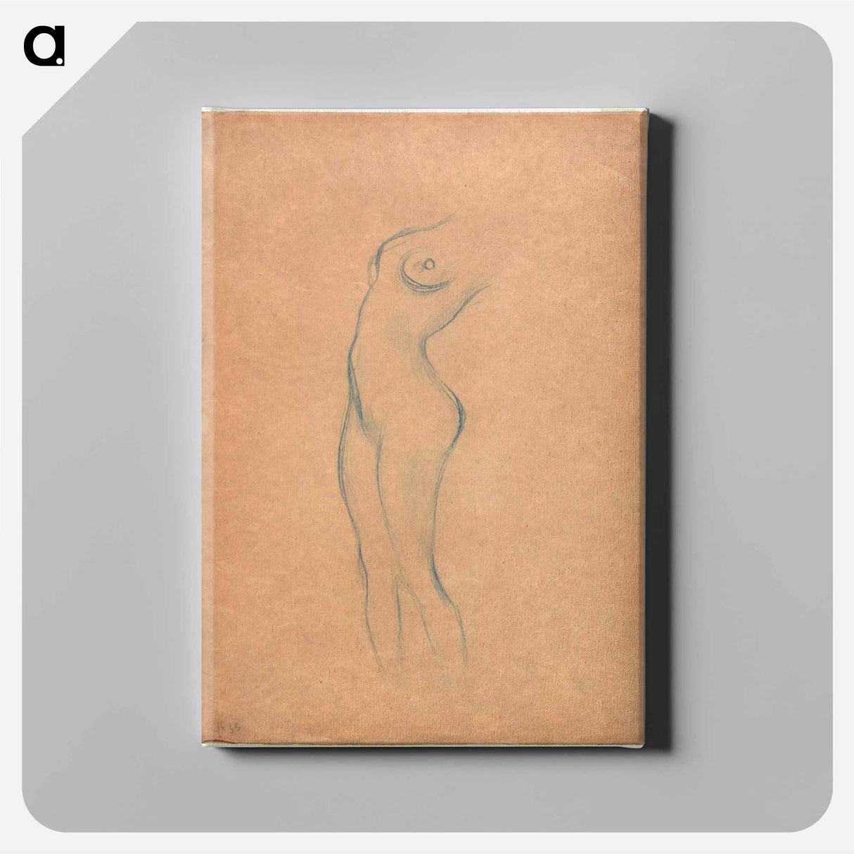 アートパネル-Standing Female Nude
 - ウィーン博物館 Canvas.