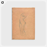 アートポストカード-Standing Female Nude
 - ウィーン博物館 Postcard.