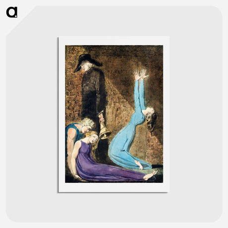 アートポストカード-A Prophecy - ウィリアム ブレイク Postcard.