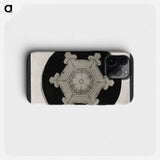 Wilson Bentley Photomicrograph of Stellar Snowflake No. 382 - ウィルソン ベントレー Phone Case.