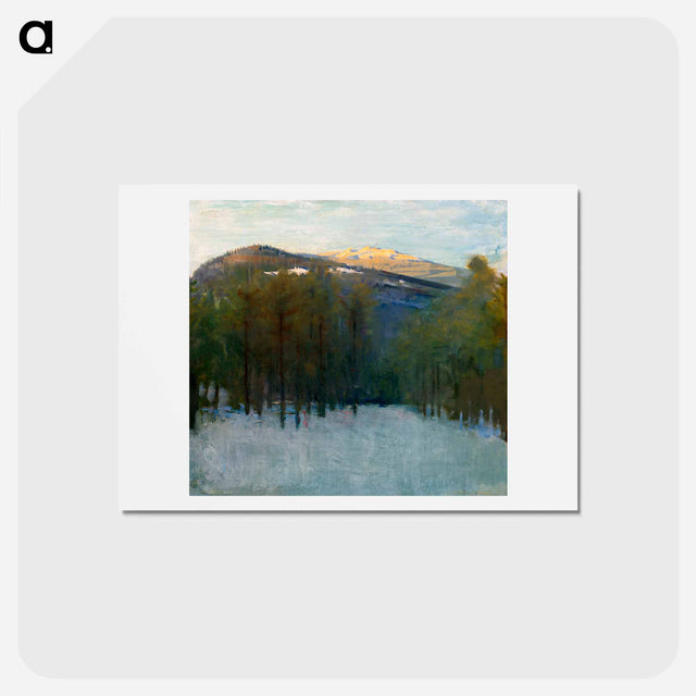 アートポストカード-Mount Monadnock - アボット ハンダーソン セイヤー Postcard.