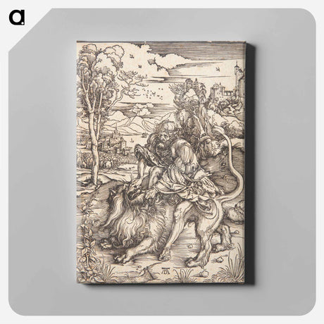 アートパネル-Samson kills the lion - アルブレヒト デューラー Canvas.