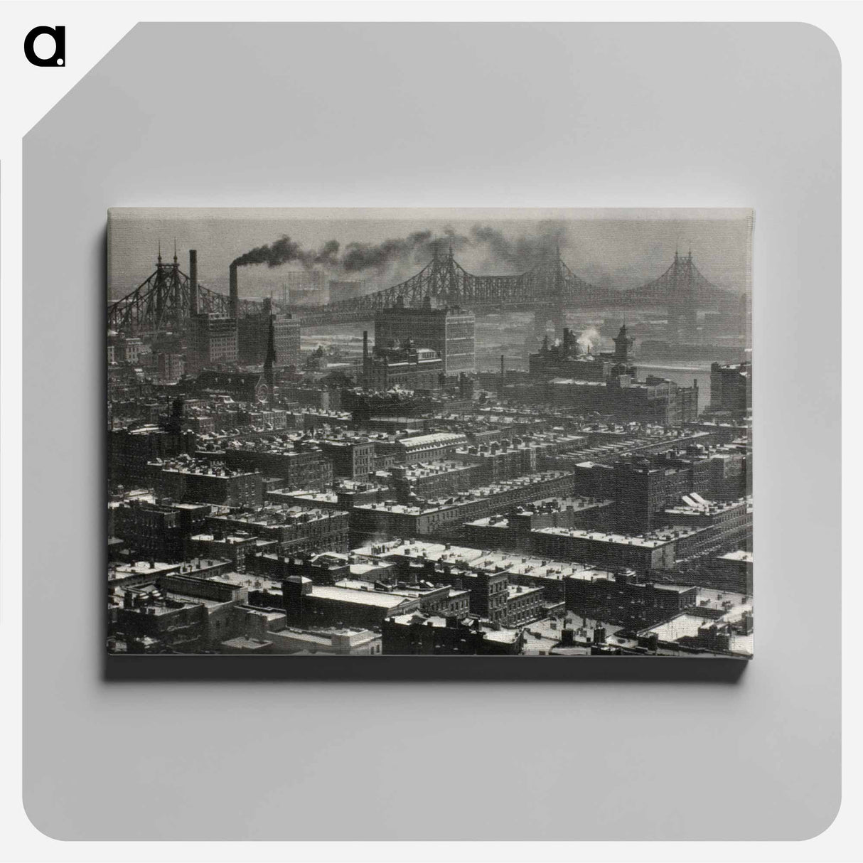 From Room 3003–The Shelton, New York, Looking Northeast - アルフレッド スティーグリッツ Canvas.