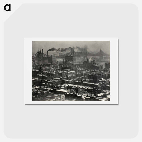 アートポストカード-From Room 3003–The Shelton, New York, Looking Northeast - アルフレッド スティーグリッツ Postcard.