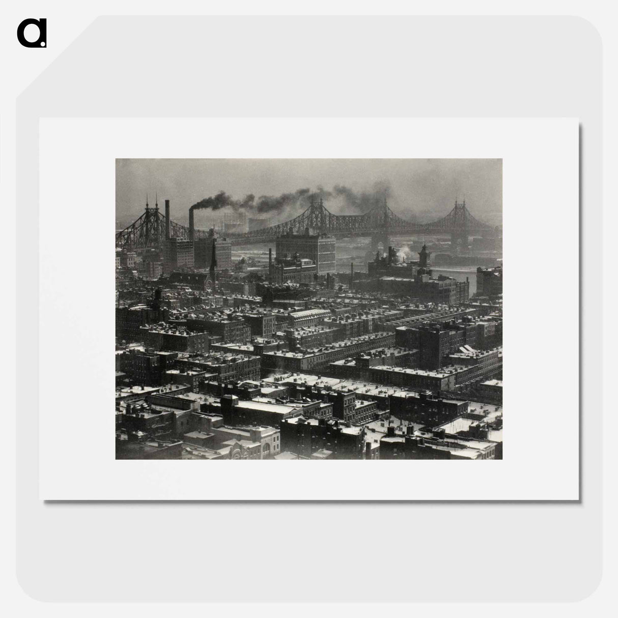 From Room 3003–The Shelton, New York, Looking Northeast - アルフレッド スティーグリッツ Poster.