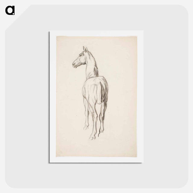 アートポストカード-Horse, Hevosharjoitelma - アルフレッド ウィリアム フィンチ Postcard.